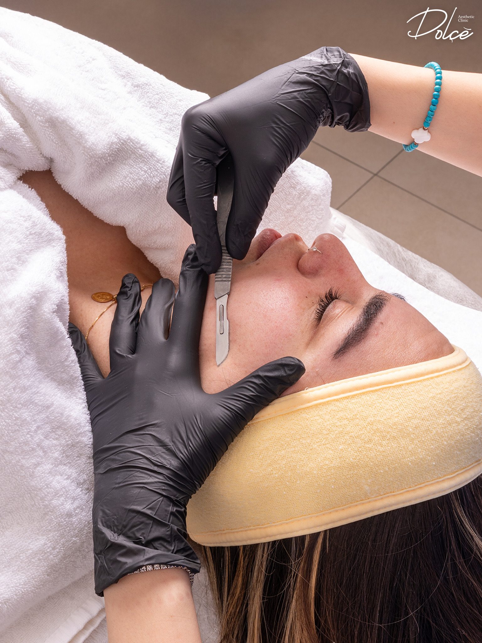 Microblading treatment at Dolce